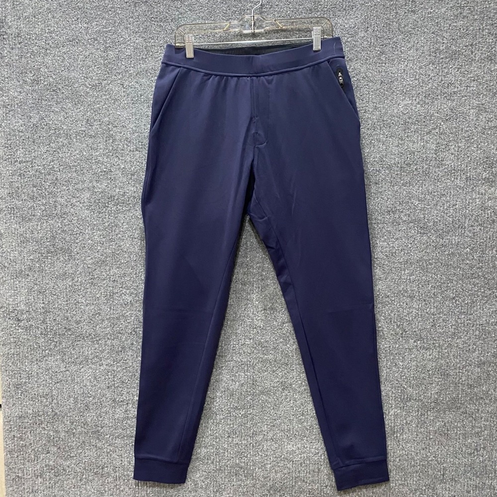Primo Golf Pants Jogger Mens L Blue Tapered Leg Elastic Waist Stretch
